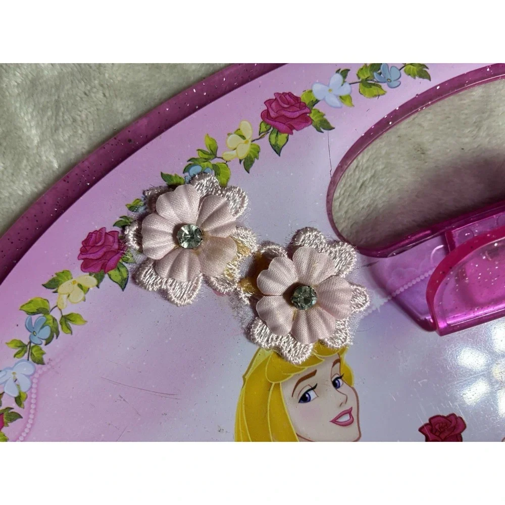 Disney Princesses Clipboard Pink Flowers 12x10